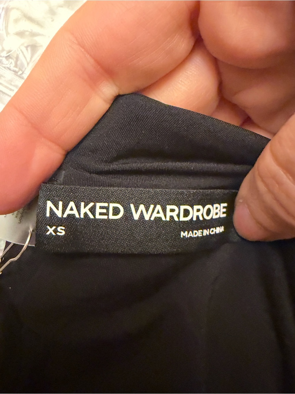 Naked Wardrobe Open Back Body Suit Black XS - NEW - Picture 6 of 7